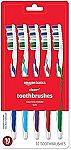 10 Count Amazon Basics Clean Plus Toothbrushes, Soft $3.63