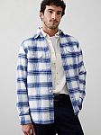 Banana Republic Standard-Fit Heavyweight Flannel Shirt $10.98