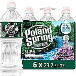 6-Ct 23.7-Oz Poland Spring Maine Spring Water Bottles $2.73