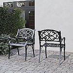 2-Pack Homestyles Sanibel Outdoor Cast Aluminum Chairs $68