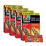 4-Box 20-Count KIND Granola Chewy Bars (Variety Pack) $16.25