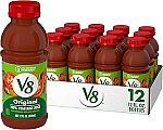 12-Pack 12-Oz V8 100% Vegetable Juice (Original) $7.46
