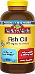 2 x 320 Count Nature Made Fish Oil Omega 3 Supplements, 1000mg Softgels $18.52