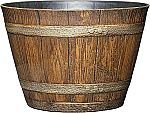9" Classic Home & Garden Whiskey Barrel Planters $10