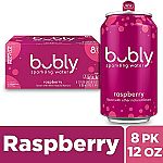 8-Ct bubly Sparkling Water, Blackberry or Raspberry, 12 fl.oz Cans $3.21