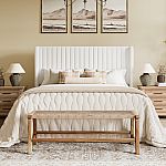 Wayfair - 72 Hours Clearout Sale: Upholstered Platform Bed Queen $180 and more