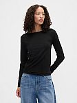 Gap Womens Stretch Jersey Boatneck T-Shirt $3.40 + Free Shipping