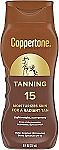 8-Oz Coppertone Tanning Sunscreen Lotion, SPF 15 $3.59