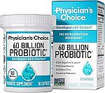 30-Count Physician's CHOICE Probiotics 60 Billion CFU $10.78