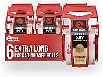 6-Pack Tape Logic Heavy Duty Clear Packing Tape w/ Dispenser $7.73