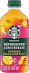 32 Fl Oz Starbucks Refreshers Concentrate, Refreshing Drink (2 for $14)