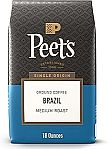 2-Ct 18-Oz Peet's Coffee, Medium Roast Ground Coffee $14