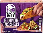 Pack of 12 Taco Bell Crunchy Taco Shells 4.5oz Boxes $2.55