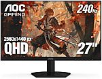 AOC Gaming Q27G41ZE 27" QHD Gaming Monitor $139.99