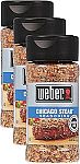 3-Ct 2.5-Oz Weber Chicago Steak Seasoning $5