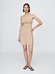 Gap Womens Shirred Button-Front Dress $10 and more