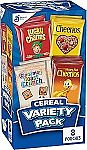 8-Ct 9.14-Oz Cereal Variety Pack, Lucky Charms, Cinnamon Toast Crunch, Cheerios, and Honey Nut Cheerios $2.51