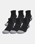 6-pack Under Armour UA Performance Tech Quarter Socks $8
