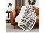 Eddie Bauer Edgewood Flannel Sherpa 50" x 60"  Throw Blanket $11