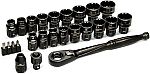GEARWRENCH 25 Piece 3/8" Drive Pass Through Ratchet and Socket Set | GWX6PT25 $33.74