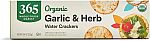 4.4 Ounce 365 by Whole Foods Market, Organic Garlic And Herb Water Crackers $1.76