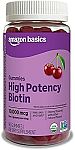 90 Count Amazon Basics Biotin 10,000mcg Gummy $7.37