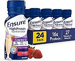 24-pack 8 fl oz Ensure High Protein Strawberry Nutrition Shake