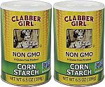 2-pack 6.5-Oz Clabber Girl Non-GMO Corn Starch $2.91