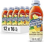 12-Pack Snapple Zero Sugar 16-Oz Half 'n Half Lemonade Iced Tea $10