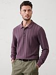 Banana Republic Factory Standard-Fit Washed Herringbone Polo $19.20 (orig. $80)