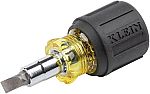 Klein Tools 6-in-1 Multi-Bit Screwdriver Stubby Nut Driver $8.98