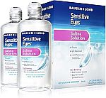 2-pack 12 fl oz Bausch + Lomb Sensitive Eyes Saline Solution $6.64