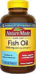 2 x 150 Ct Nature Made Burp Less Fish Oil Omega 3 Supplements $9.98