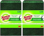 2-Pack 8-Count Scotch-Brite Heavy Duty Scour Pads $4.43