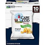 10-Ct 1-Oz Cape Cod Kettle Potato Chips $3.56