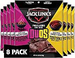 8-Pack 3.25 Oz Jack Link's DUOs Original and Teriyaki Beef Jerky $12.95