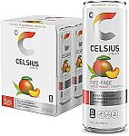 4-pack 12 fl oz CELSIUS Fizz Free Peach Mango Green Tea $4.75
