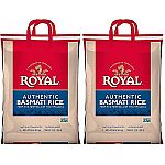 2-Pack 15-Pound Authentic Royal Basmati White Rice $31.32