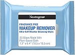 25-Ct Neutrogena Fragrance-Free Makeup Remover Wipes $2