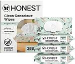 4-Pack 72-Count The Honest Company Clean Conscious Multi-Use Wipes (Unscented) $3.49