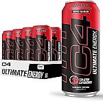 12-pack 16 oz C4 Ultimate Zero Sugar Energy Drink $10