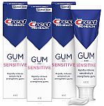 3-Pack 4.8-Ounce Crest Sensitive & Gum Toothpaste $10.73