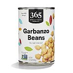 365 by Whole Foods Market Unsalted Garbanzo Beans 15.5oz $0.78