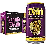 12-Pk 12Oz Liquid Death Soda-Flavored Sparkling Water (Various Flavors) $8.36