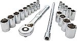 20-piece CRAFTSMAN Mechanics Tool Set 1/4 Inch Drive $20