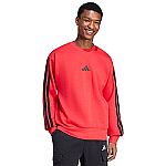 adidas Men's Essentials 3-Stripes Fleece Sweatshirt $16.46