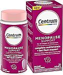30-Ct Centrum Complete Multivitamin Supplement + Hot Flash Support Menopause Support Tablets $6.58