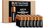 28 Count Duracell Coppertop AA Batteries $15.78