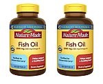 2 x 100-Ct Nature Made Fish Oil 1200mg Omega-3 Softgels $10.65