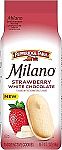 2 x 7 oz Pepperidge Farm Milano White Chocolate Strawberry Flavored Cookies $5.61 and more